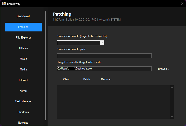 Breakaway Patching Tab