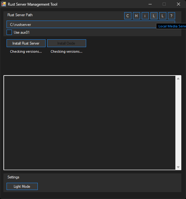 Local Media Server button image