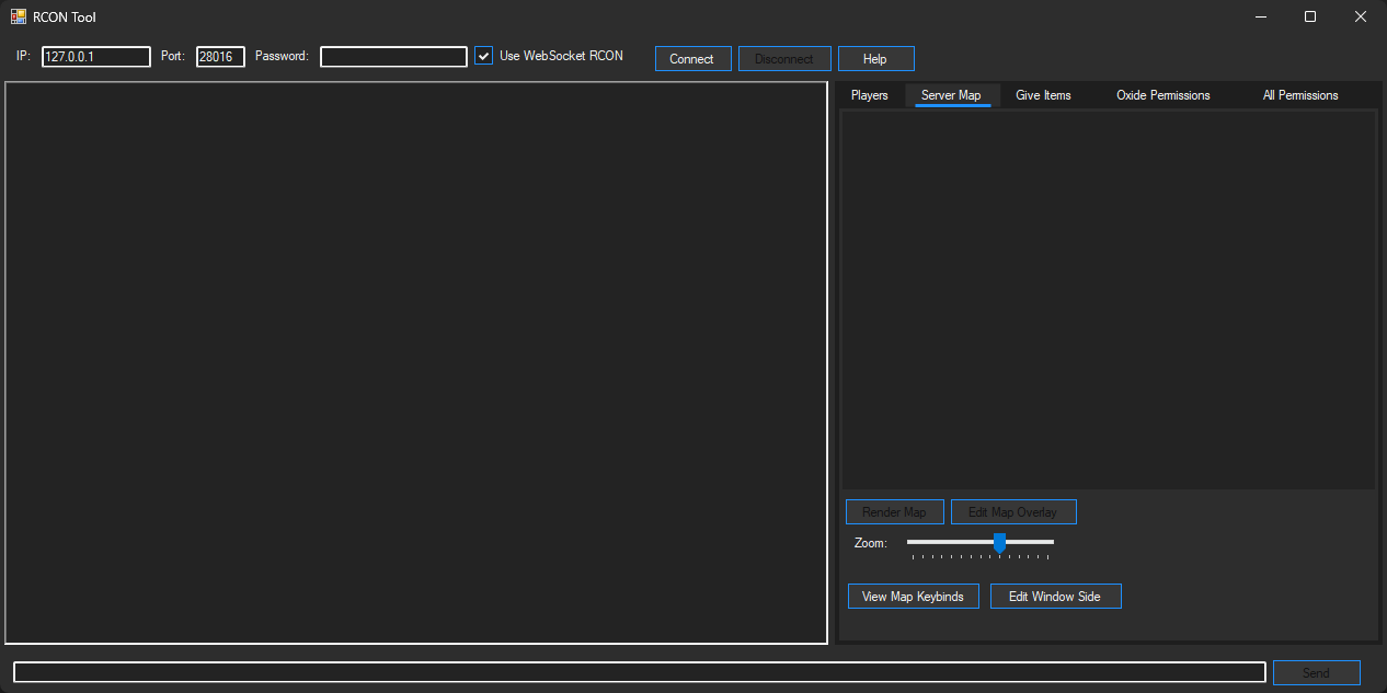 RCON Tool Map Tab View