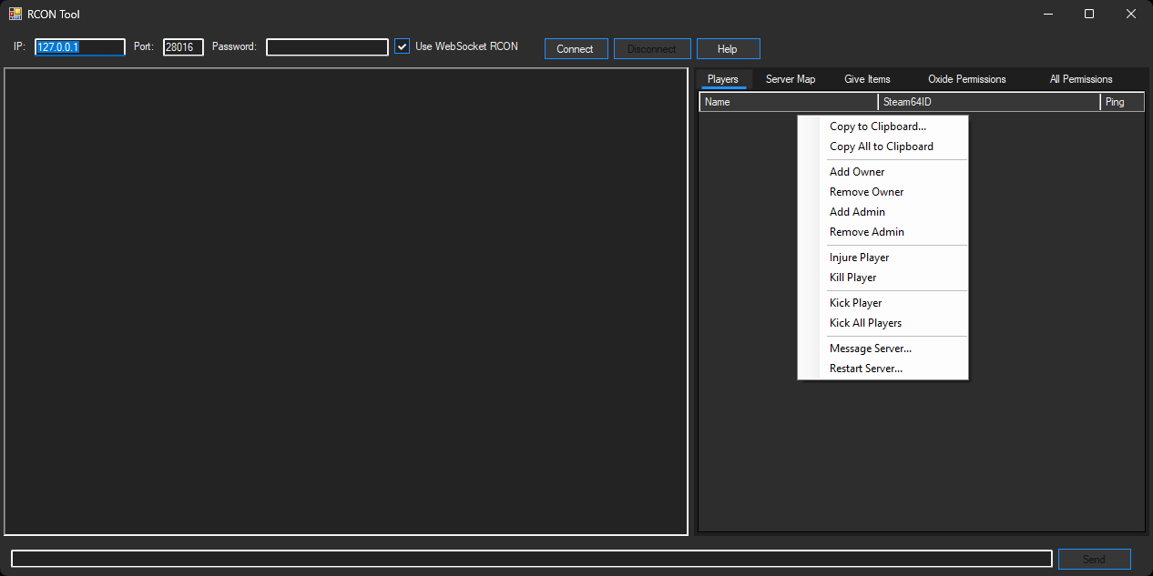 RCON Tool Player Right Click