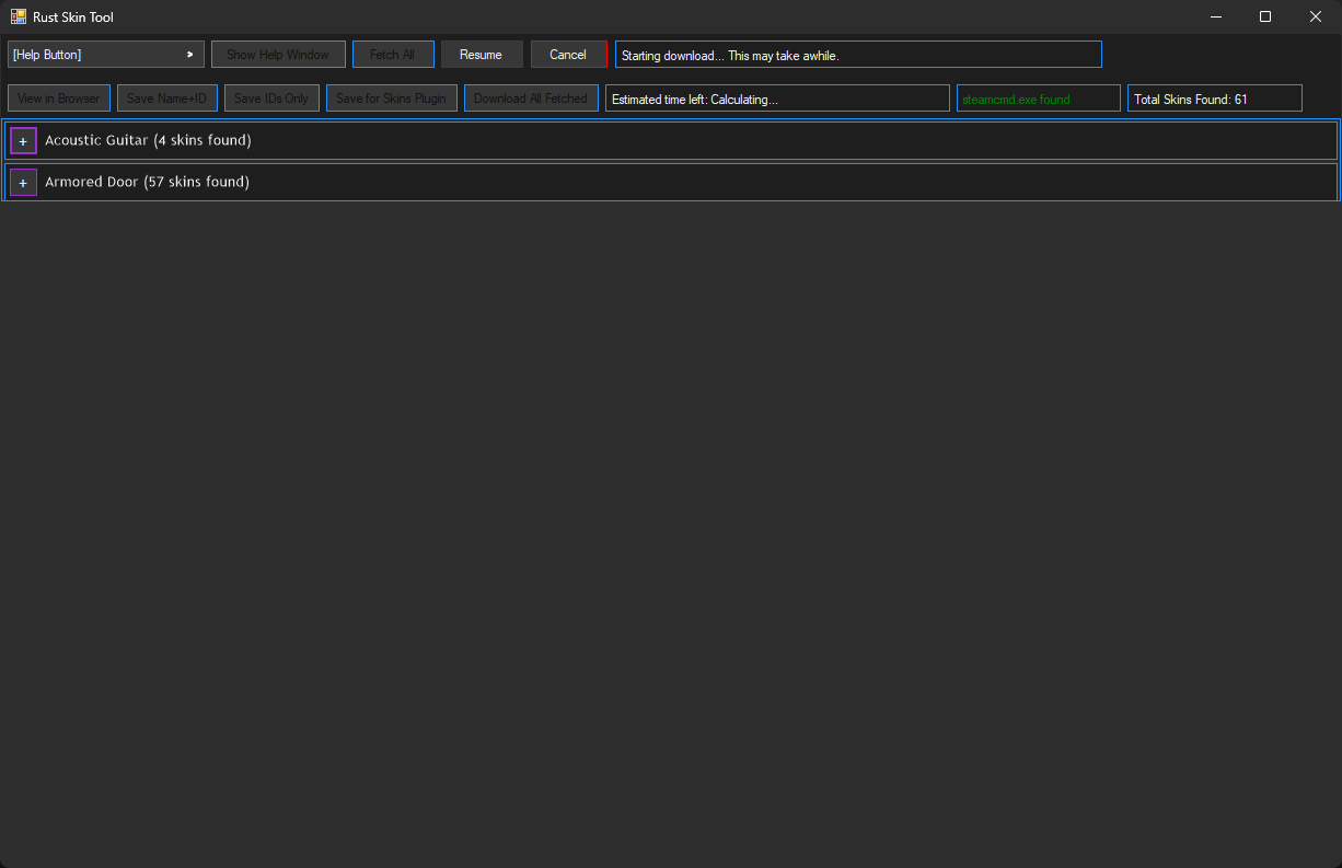 Skin Downloader Download all Fetched Skins
