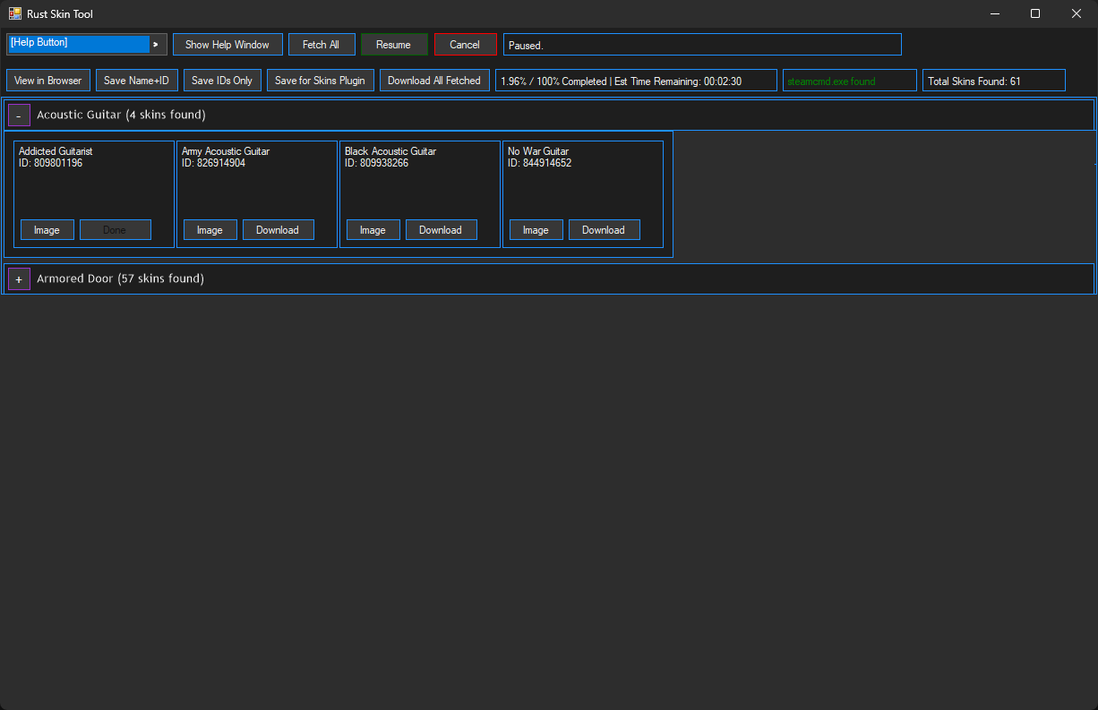 Skin Downloader Downloaded Skin